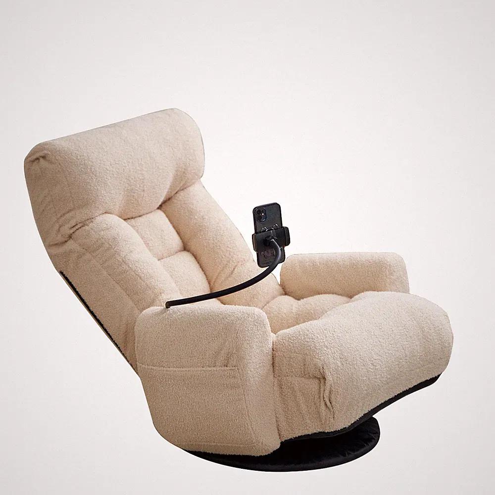 360° Rotatable Game Chair, Adjustable Head & Waist, Lounge & Leisure Sofa