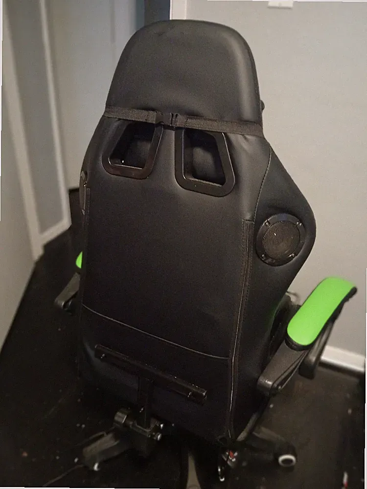 Massage Gaming Chair for Kids Computer Gamer Chair with Footrest and Lumbar Supp