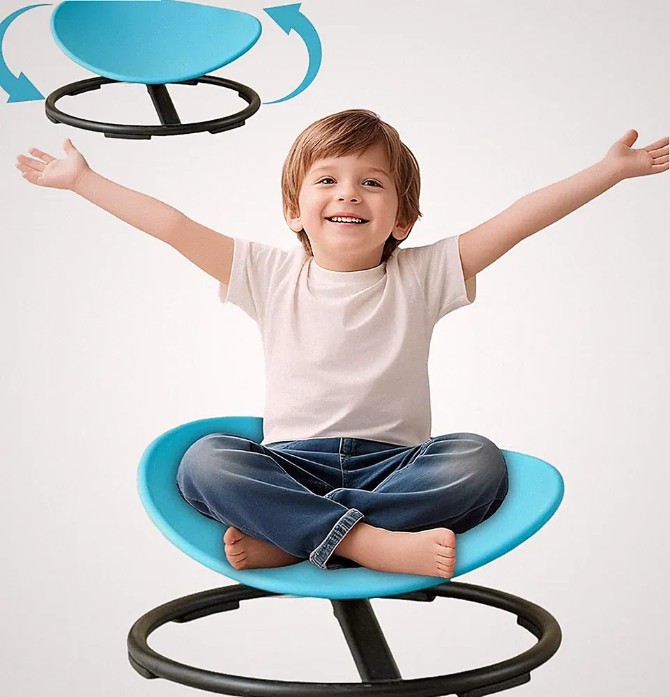 Sensory Spinning Chair for Kids - Swivel Toy for Coordination & Fun Ages 3-12